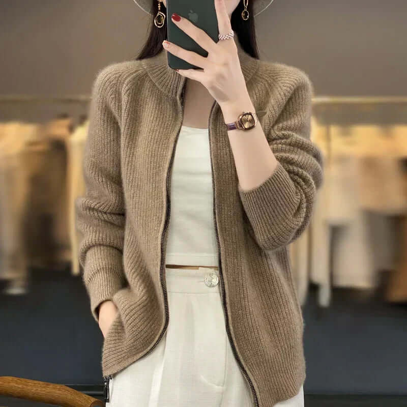 Chaqueta de punto clásica