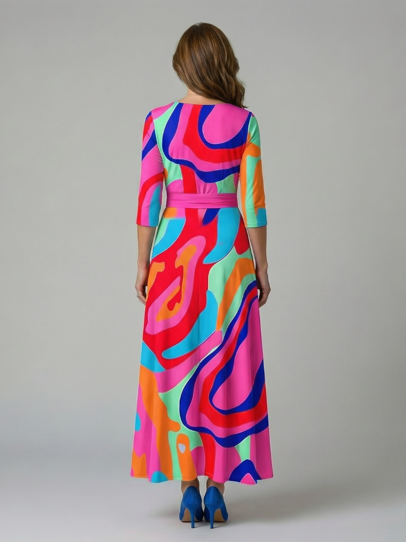 Juana | Vestido midi con escote cruzado