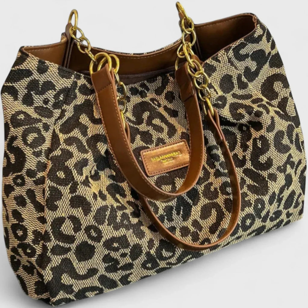 Bolso con estampado de leopardo