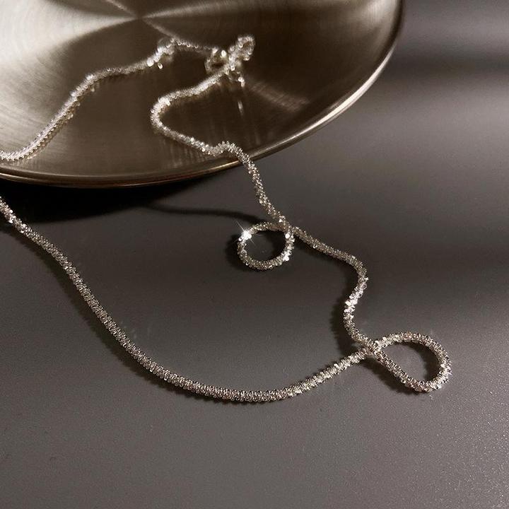 Collar de plata con luz de estrellas - set