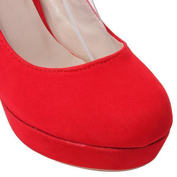 Zapatos de tacón alto de gamuza