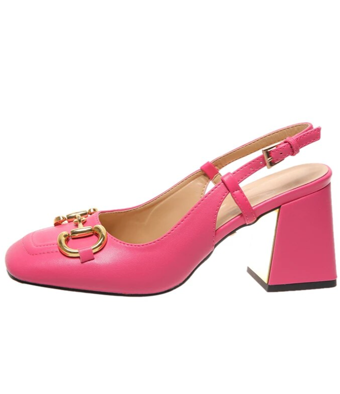 Agnes Tacones gruesos de estilo vintage
