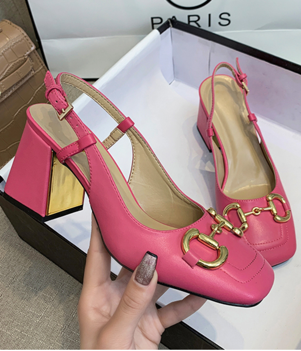 Agnes Tacones gruesos de estilo vintage