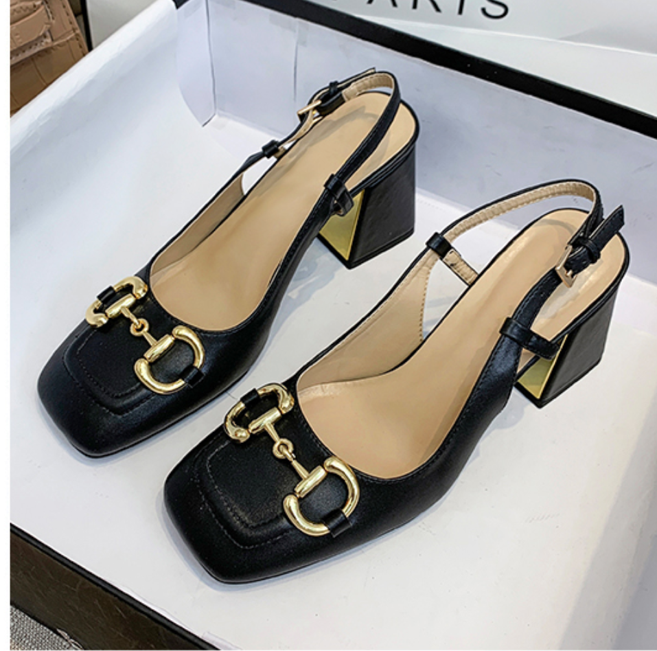 Agnes Tacones gruesos de estilo vintage