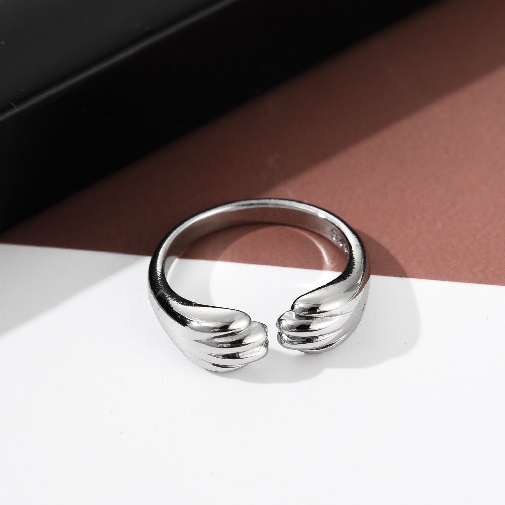 Anillo de huella de gato (ajustable)