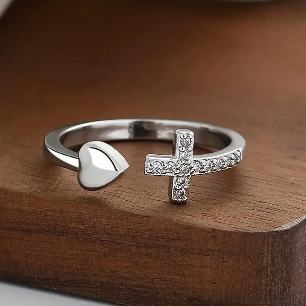 ANILLO DE CORAZÓN (AJUSTABLE)