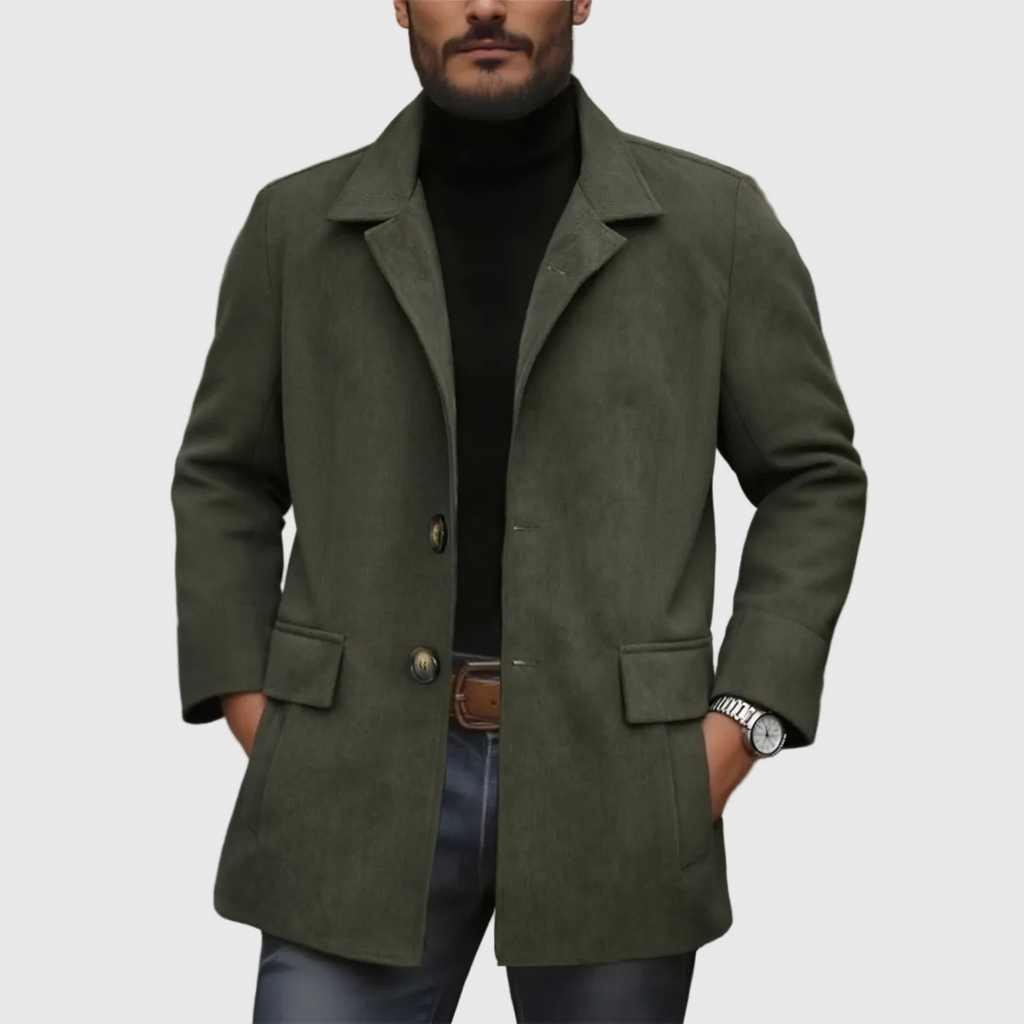 Héctor | Chaqueta de Pana con Cuello Mao