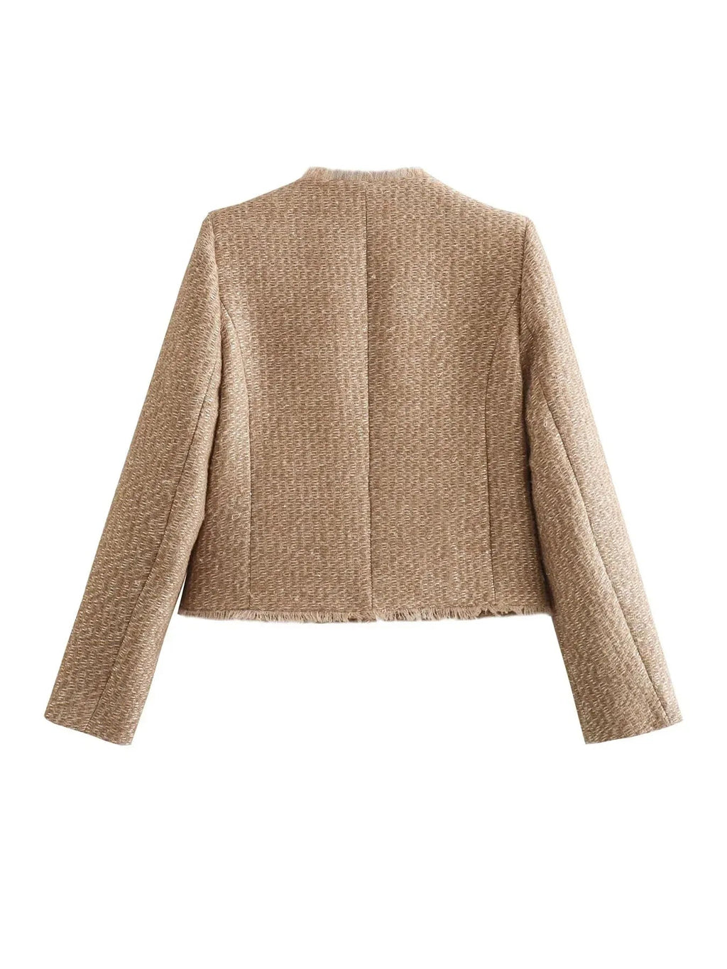 Chaqueta Blazer de Tweed Corto