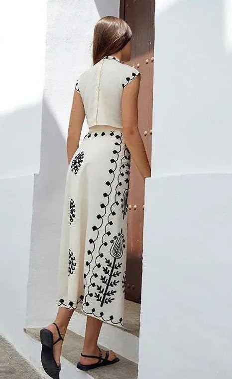 Conjunto Estampado Bordado