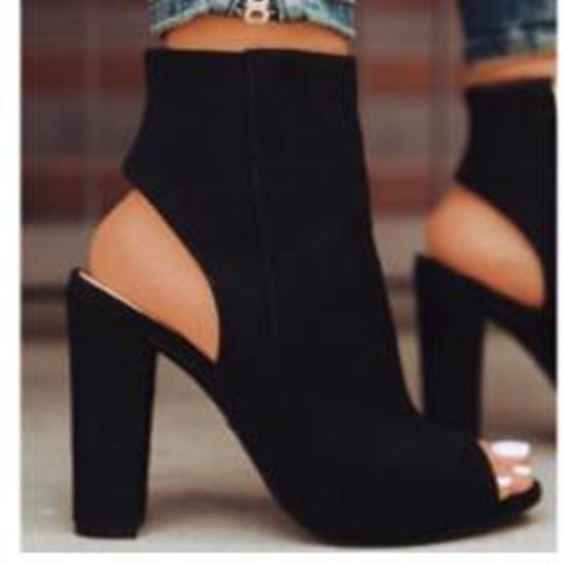Zapatos de mujer de tacón grueso