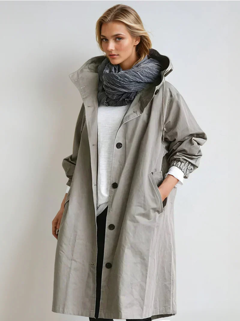 Abrigo impermeable para mujer con estilo