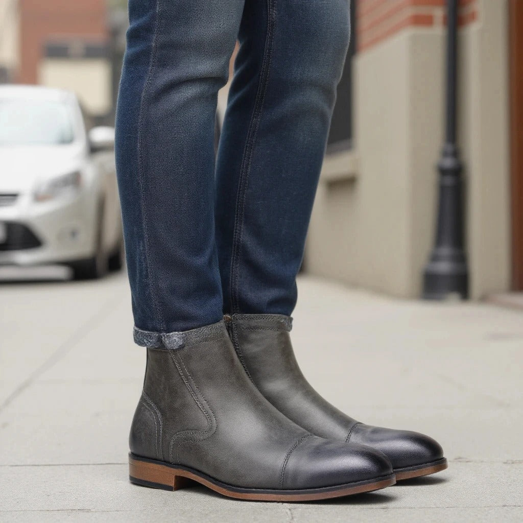 Botas Chelsea de piel
