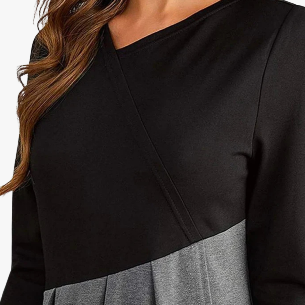 Vestido Elegante con Detalles Modernos