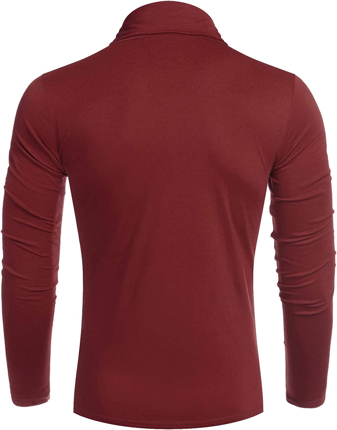 Suéter básico de algodón de cuello alto con ajuste entallado (Solo EE. UU.)