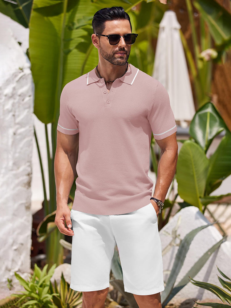 Polos de golf de punto casual