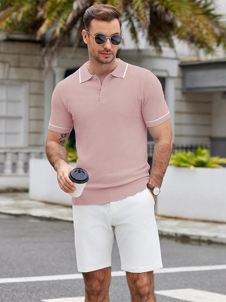 Polos de golf de punto casual