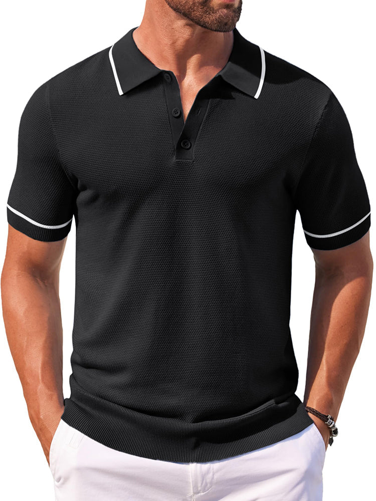 Polos de golf de punto casual