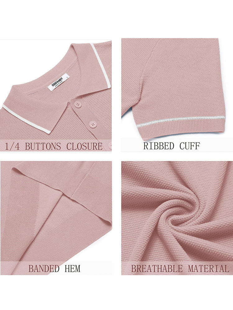 Polos de golf de punto casual