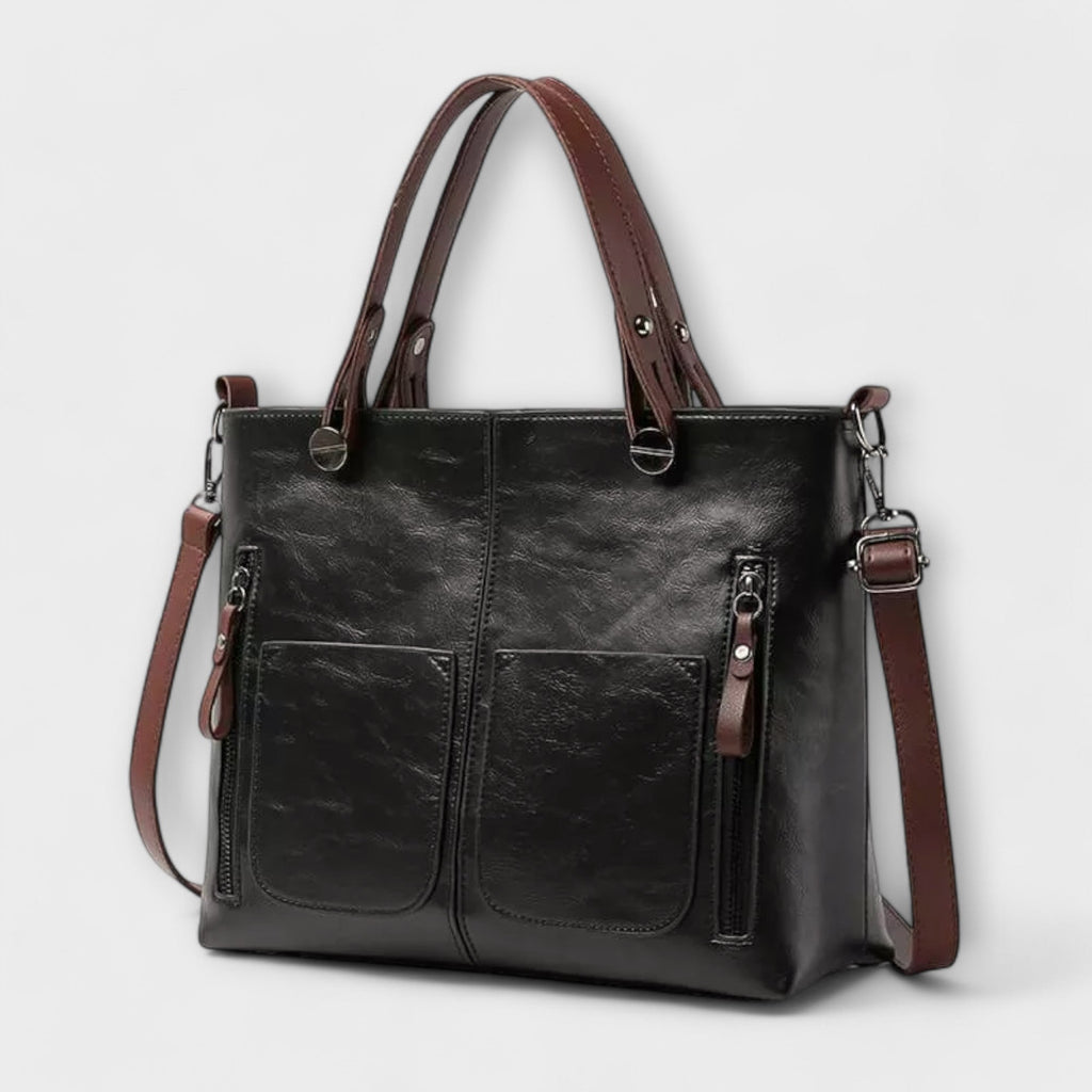 Elegante bolso de cuero