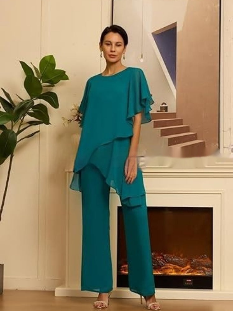 Conjunrto de color liso elegante