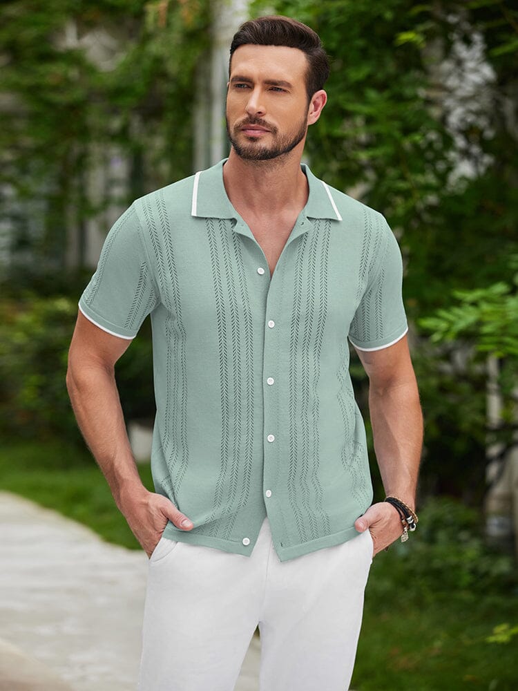 Camisa casual de punto