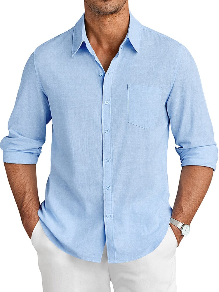 Camisa casual de lino