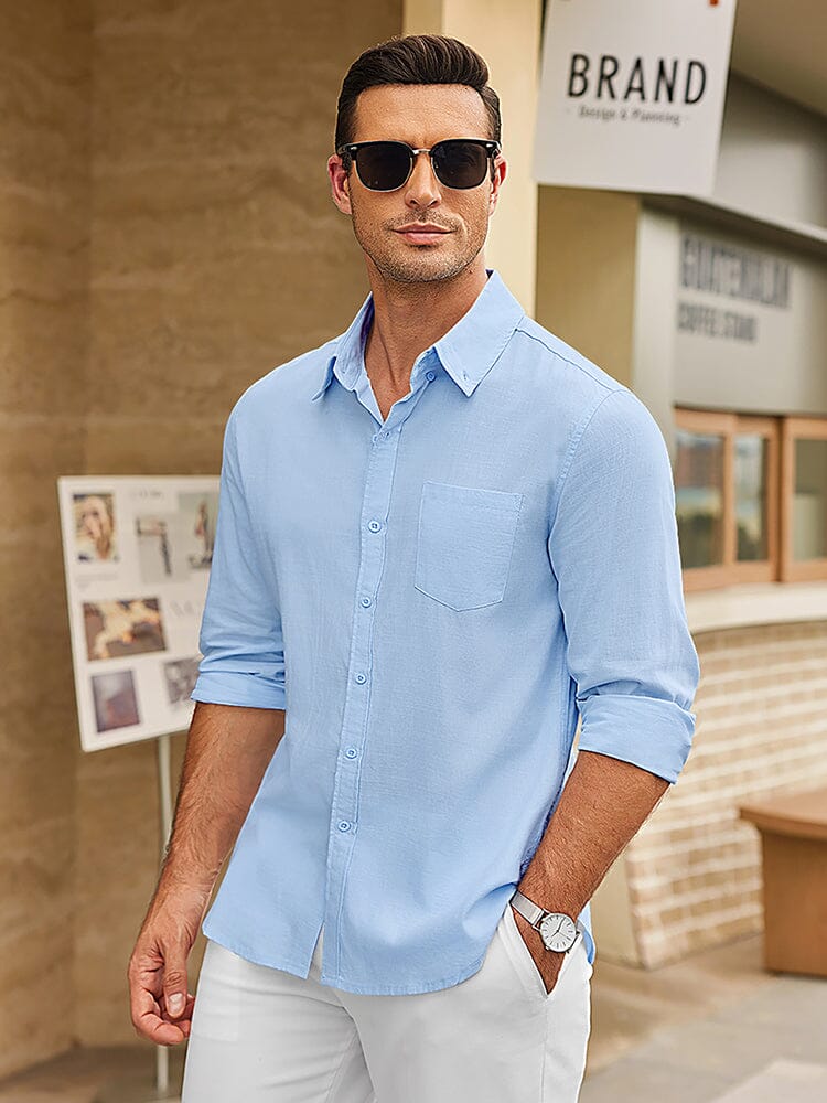 Camisa casual de lino