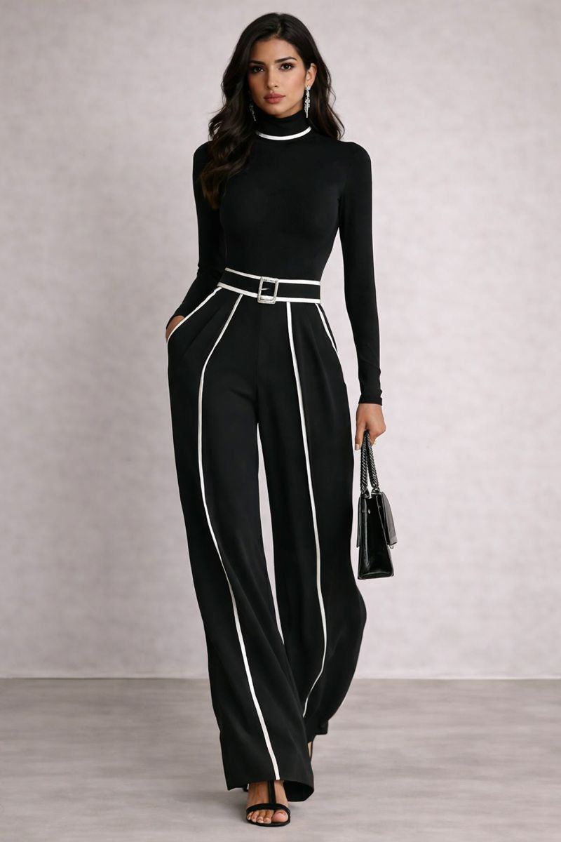 Conjunto negro y cinturón