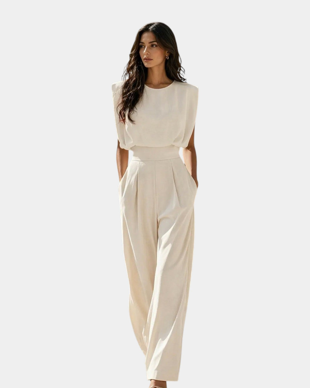 Aymeline | Mono elegante con cinturón