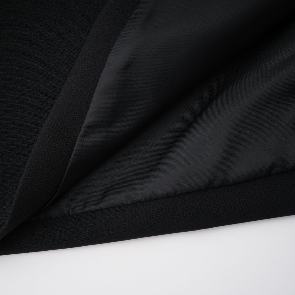 Vestido maxi con panel de encaje negro