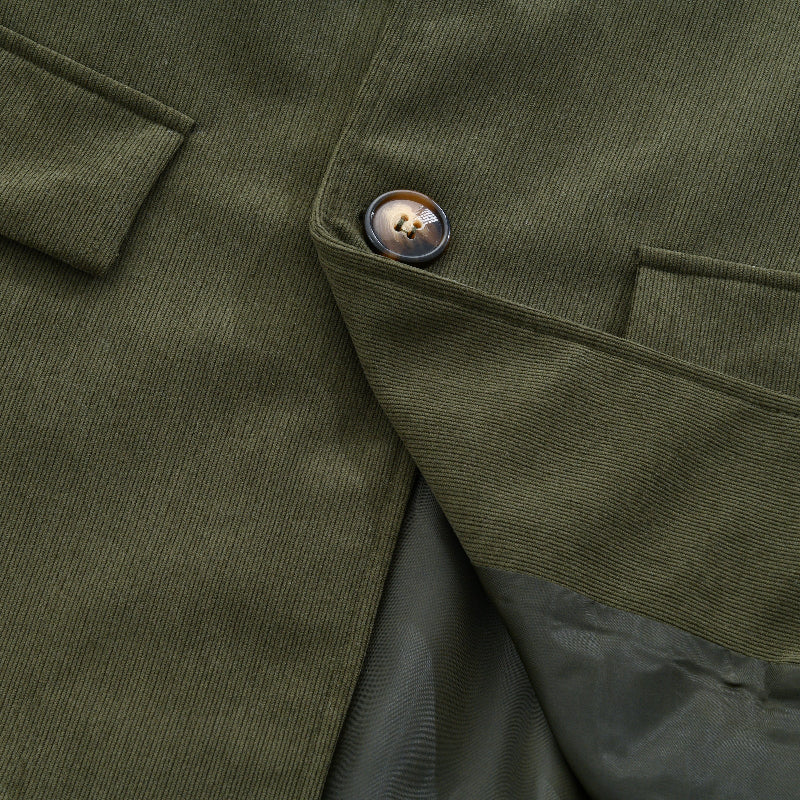 Héctor | Chaqueta de Pana con Cuello Mao