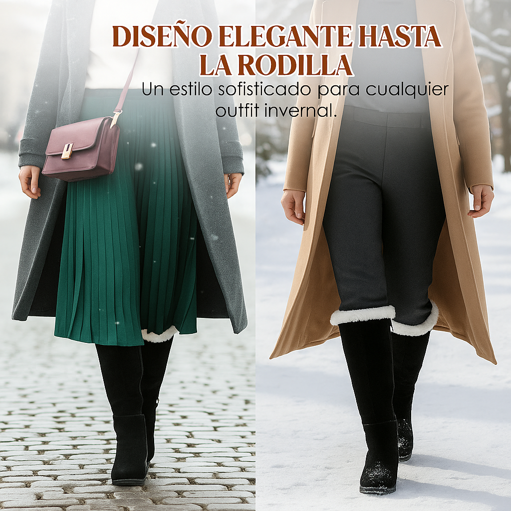 Botas altas de invierno con forro cálido