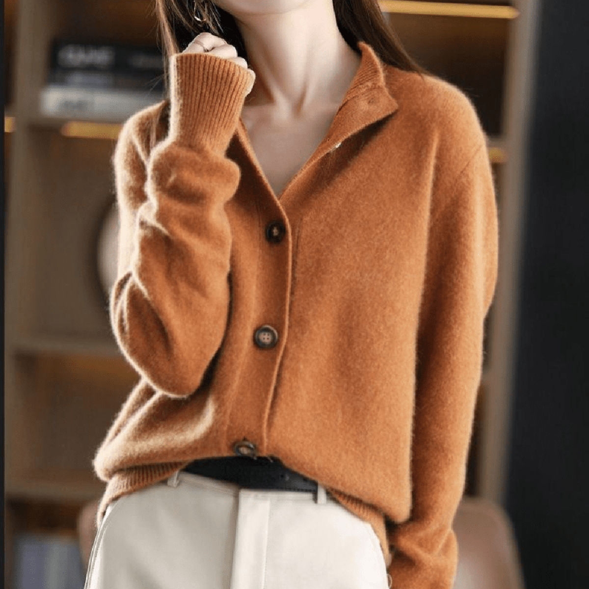 Chaqueta de punto casual