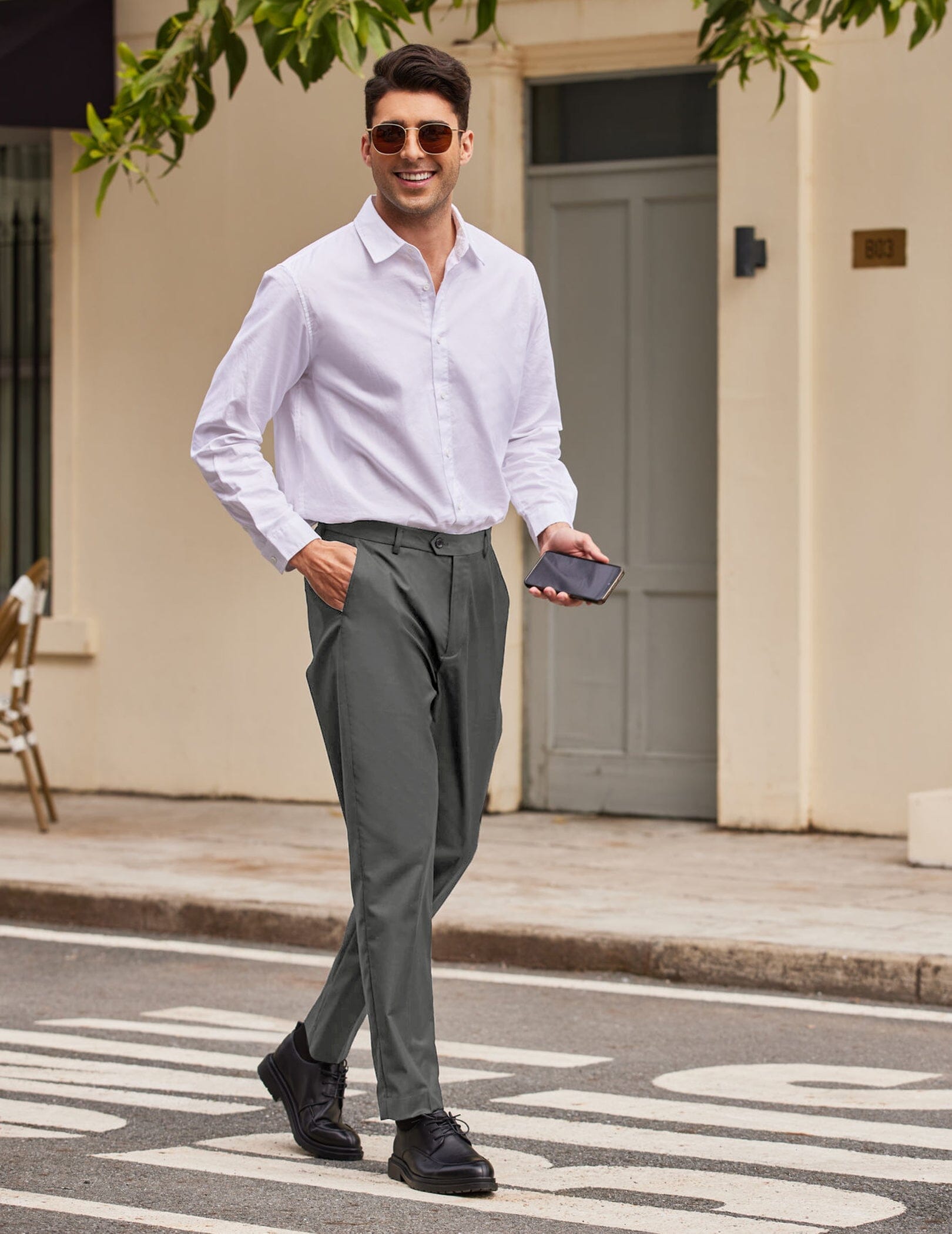 Pantalones de vestir de corte clásico