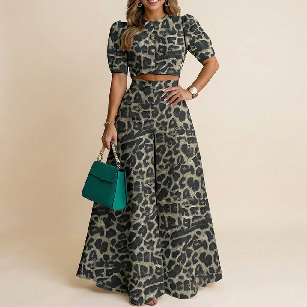 Conjunto de traje con top y pantalón
