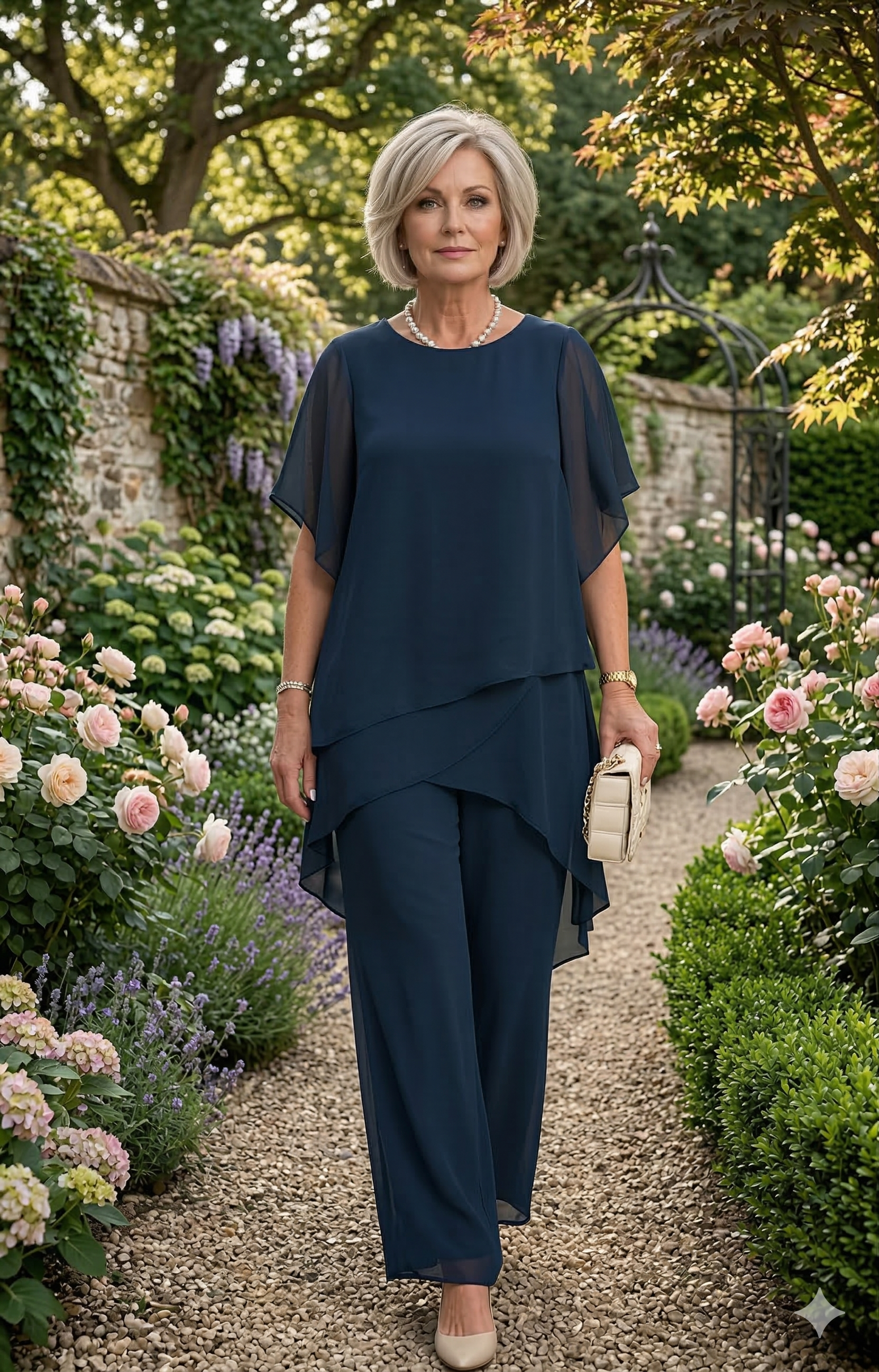 Conjunrto de color liso elegante