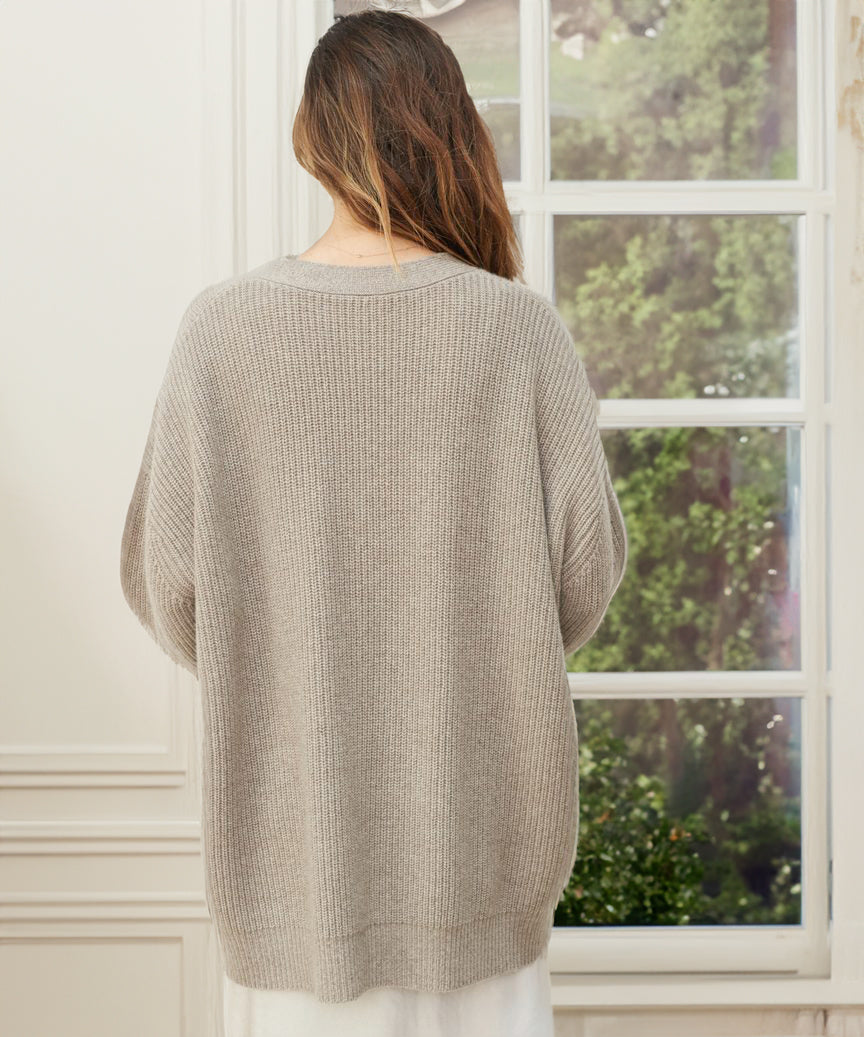 Chaqueta de punto oversized
