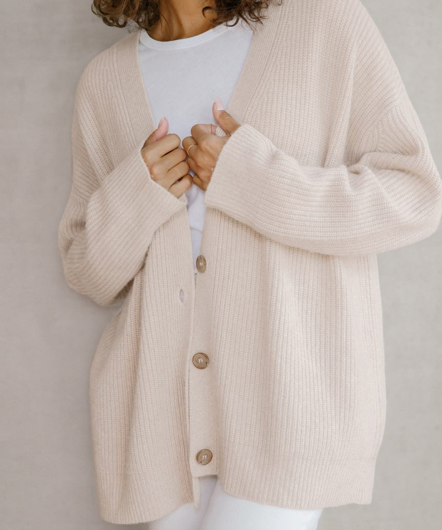 Chaqueta de punto oversized