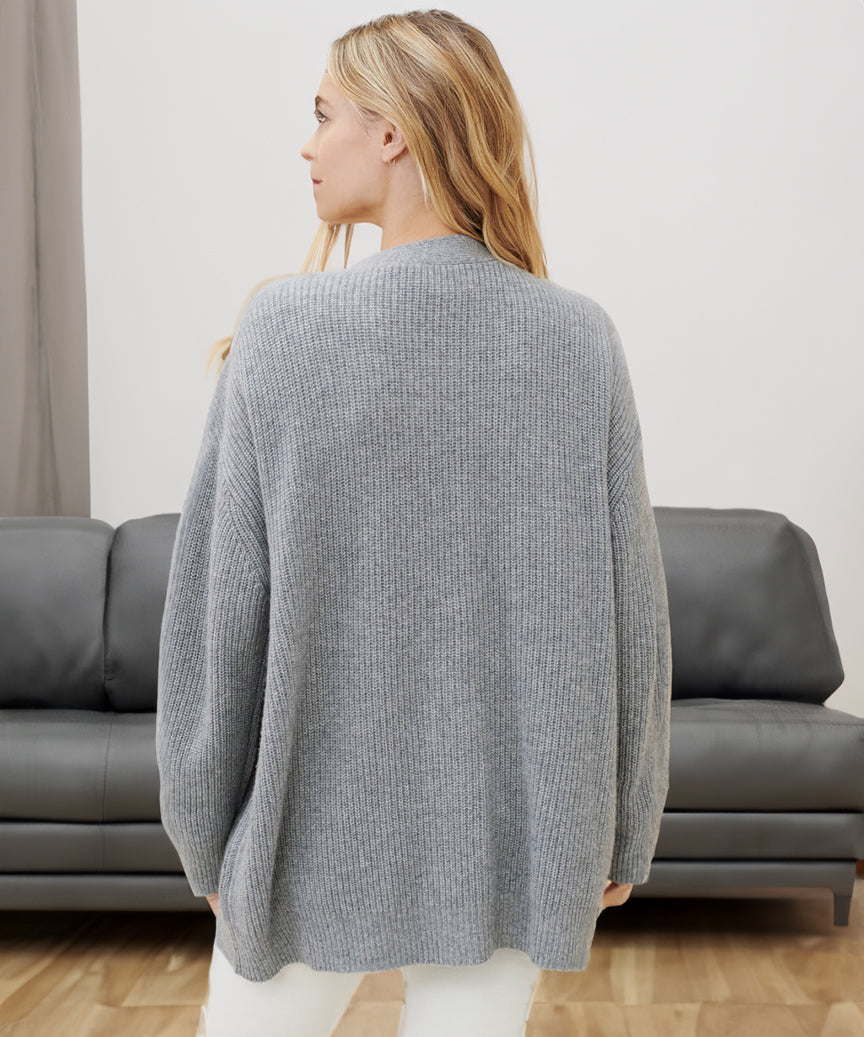 Chaqueta de punto oversized