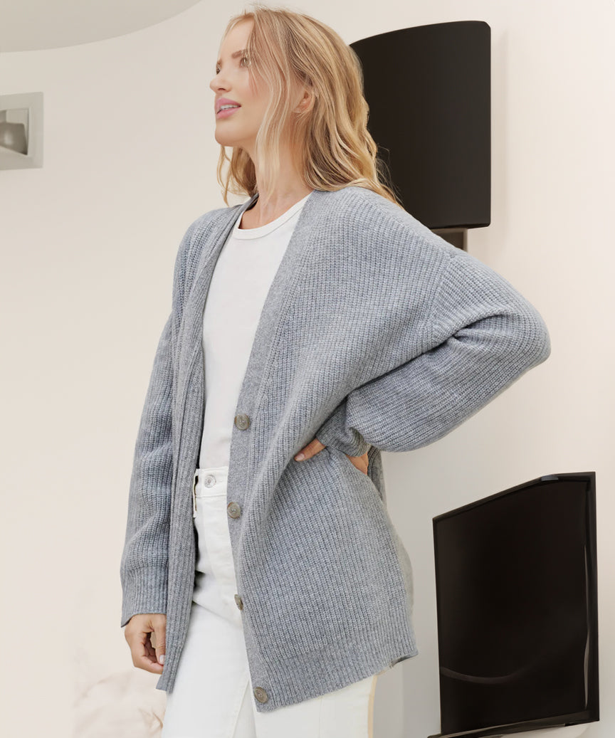 Chaqueta de punto oversized