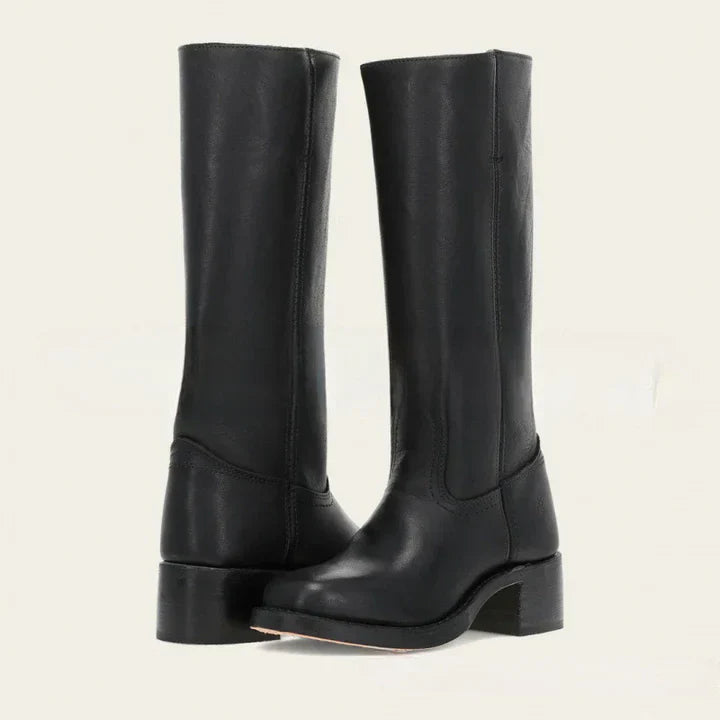 Botas retro de cuero