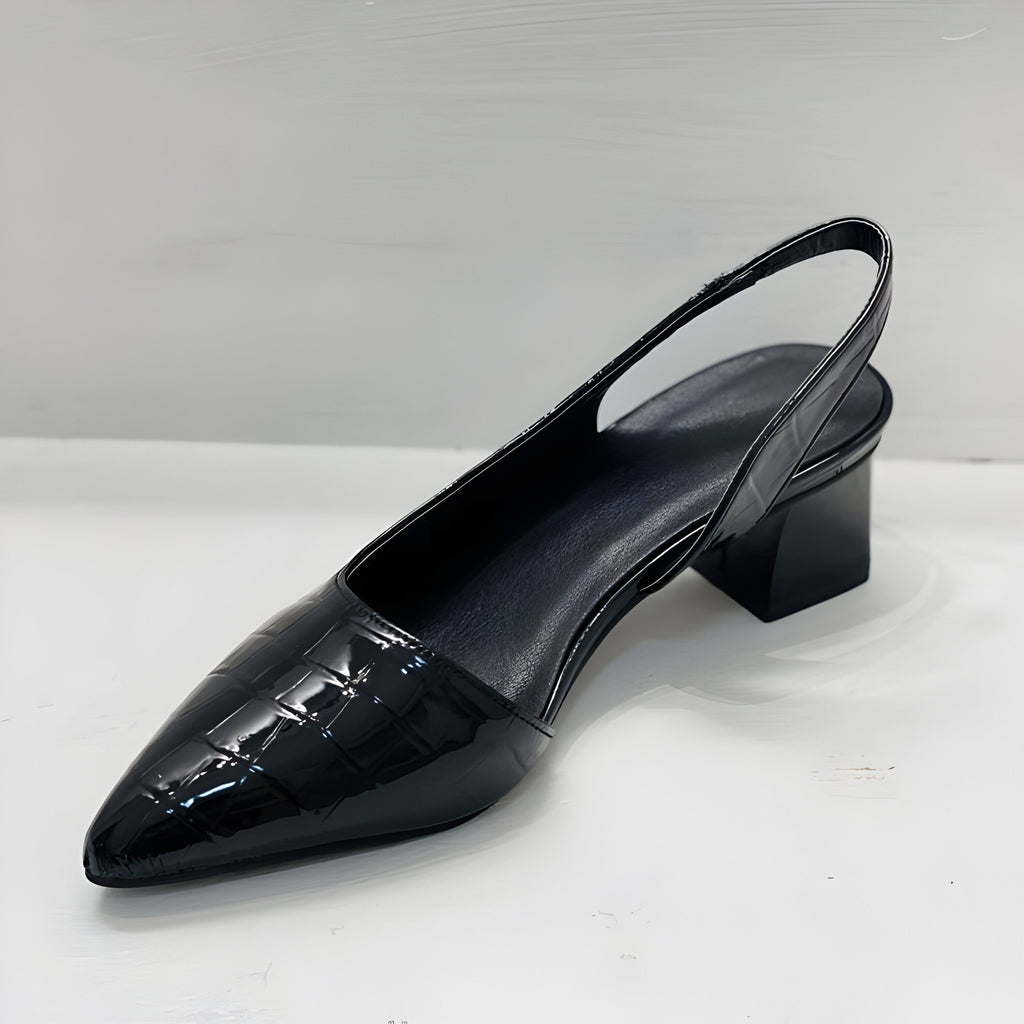 Wynn - Zapatos de tacón de punta ancha