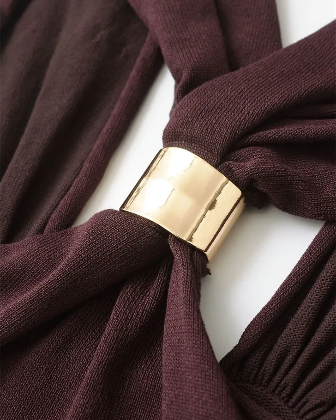 ARIA | Top halter de color mocha