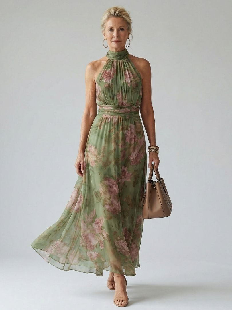 Mirella | Vestido midi halter