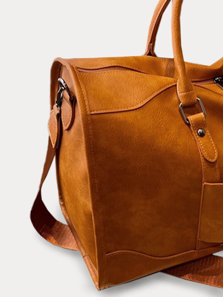 Bolsa duffel de cuero