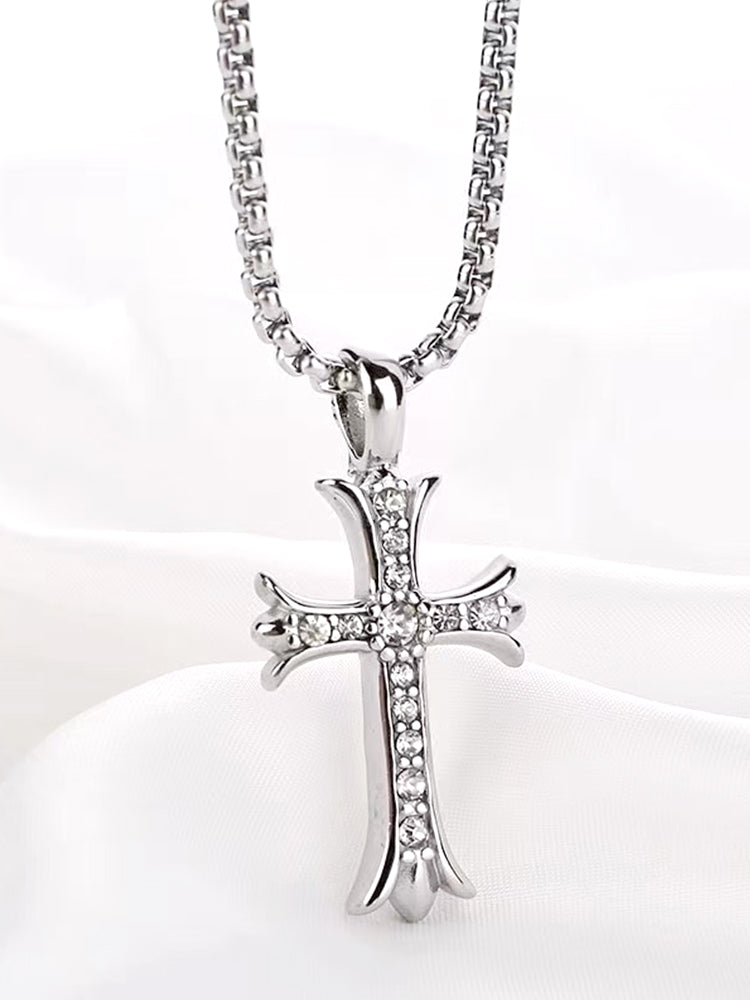 Collar con colgante de cruz