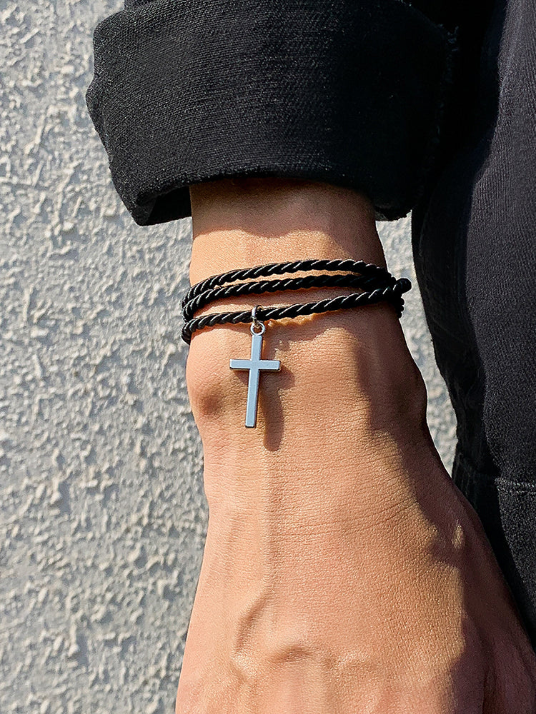 Pulseras multicapa tejidas
