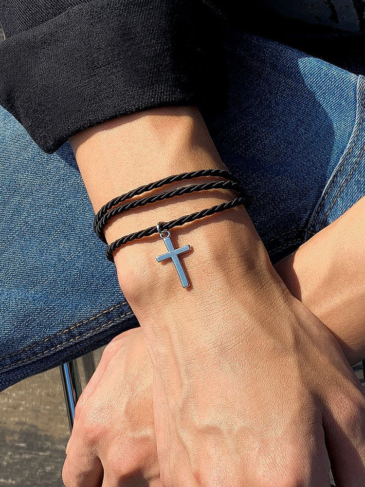 Pulseras multicapa tejidas