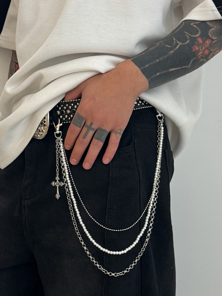 Cadena para pantalones con doble capa