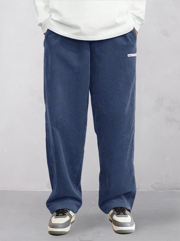 Pantalones rectos de pana esenciales
